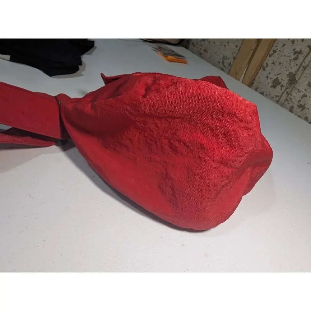 AmeriBag Healthy Back Bag Sling Bag Unisex Solid Red Nylon 17